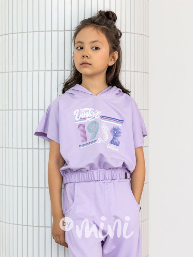 All for kids hoodie blůza vintage lila