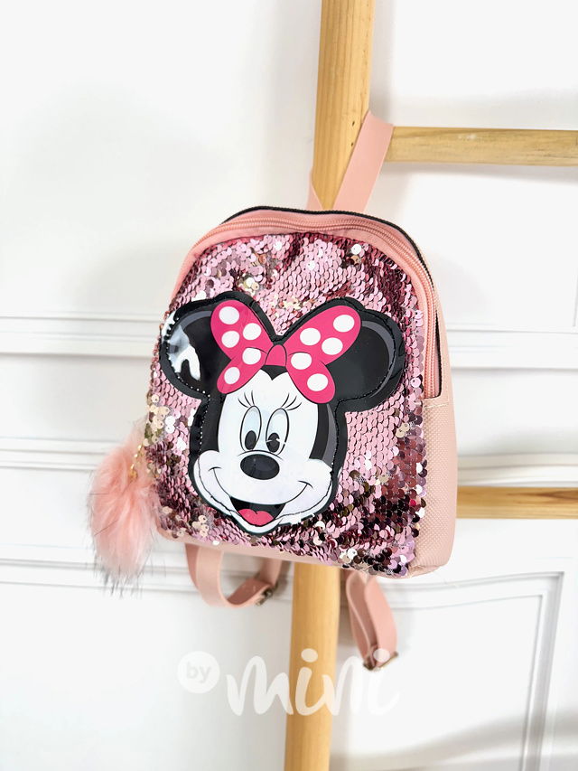 Minnie blikající batůžek s překlápěcími flitry