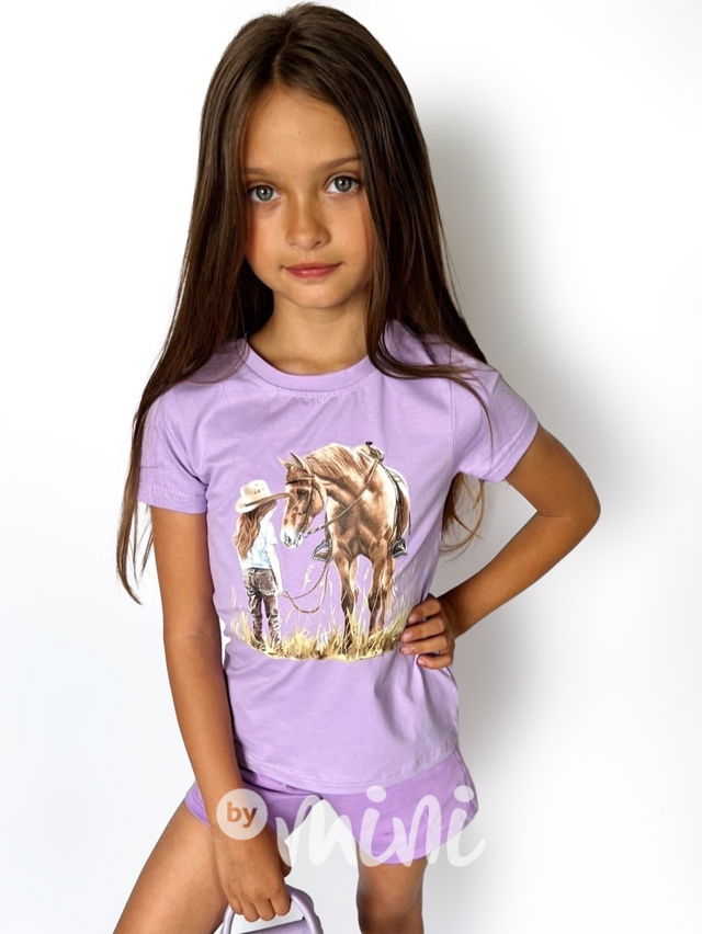 Triko HORSE lila