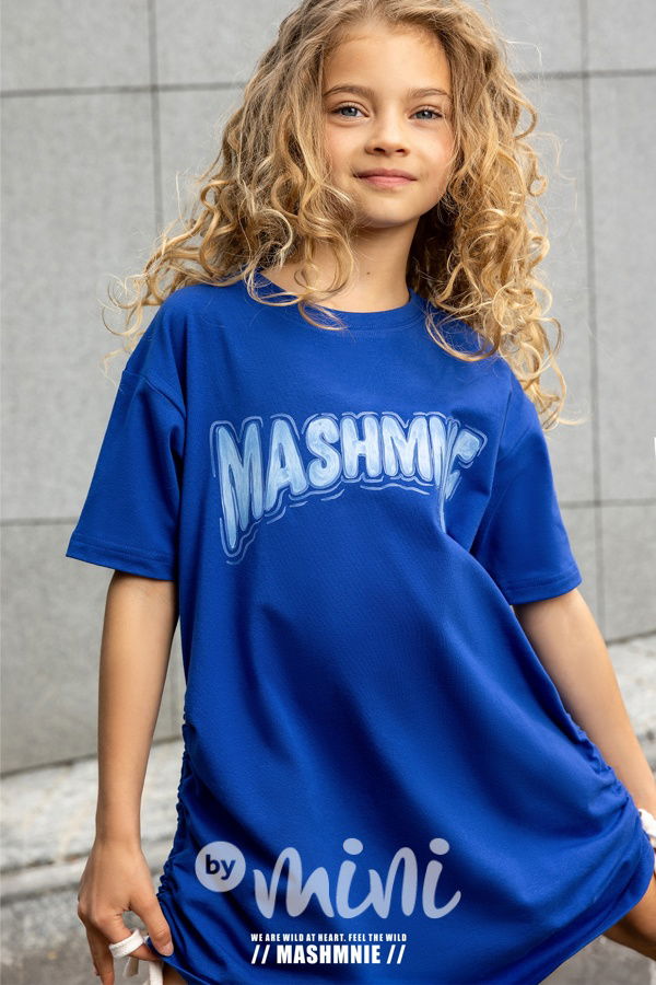 Mash Mnie streetwear šaty modré