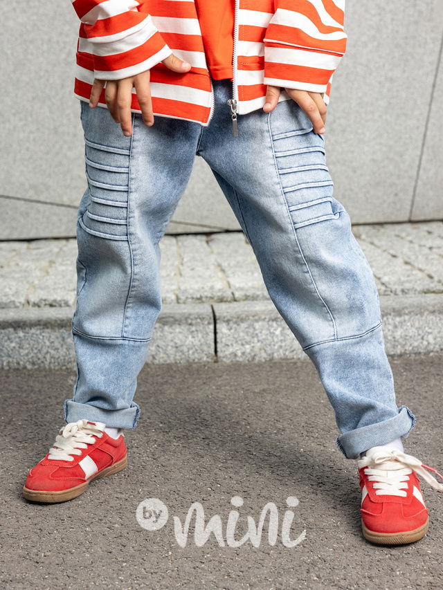 Mash Mnie biker volné jeansy ice blue