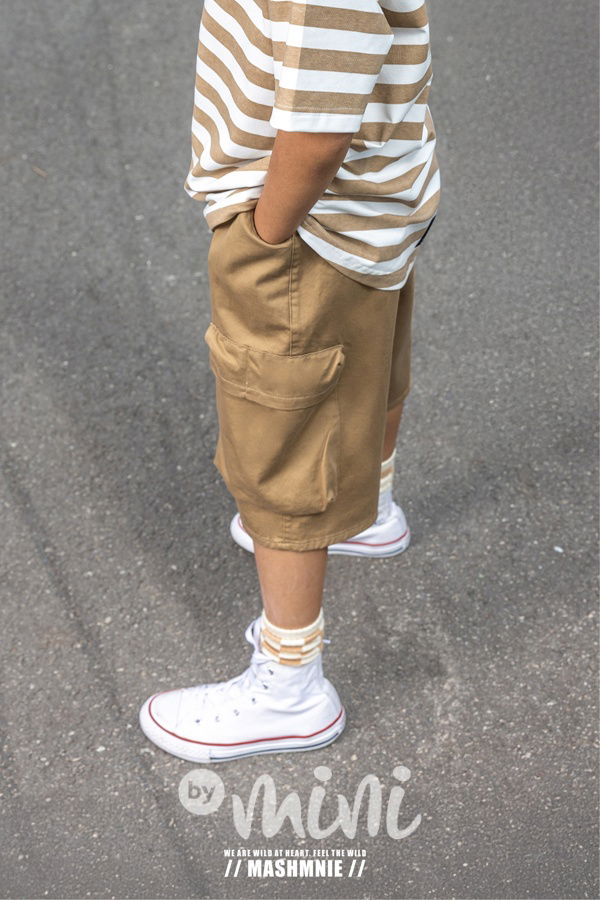 Mash Mnie long cargo shorts beige