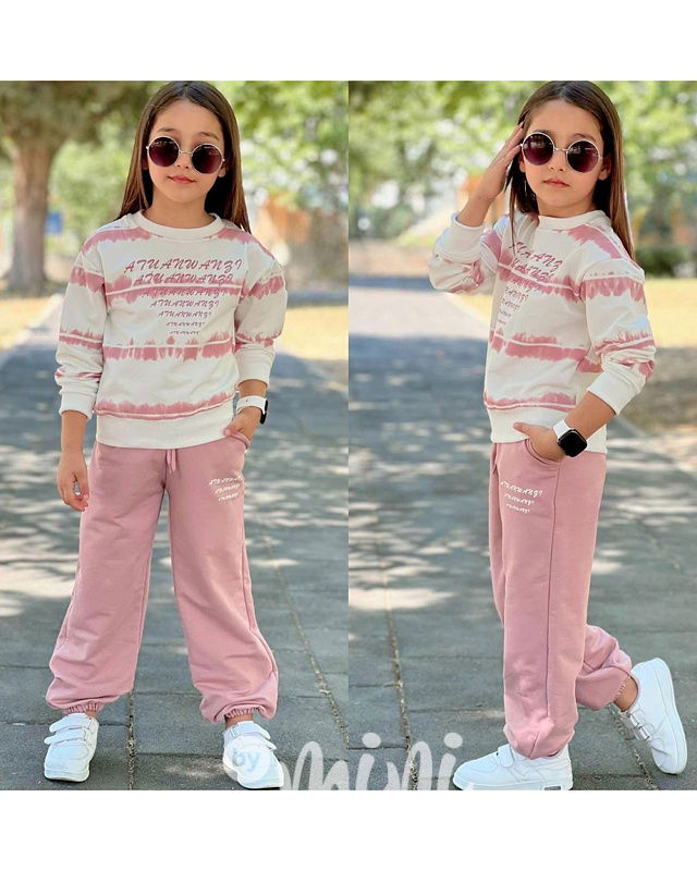 Tepláková souprava pink ombre