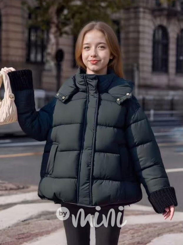 Zimní oversize bunda černá