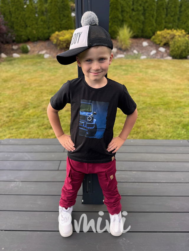 G-class blue triko černé