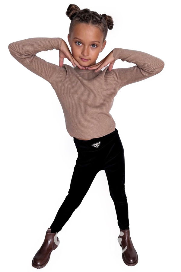 Stretch svetřík coffee