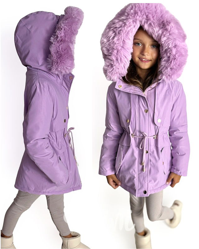 Zimní parka s kožíškem LILA