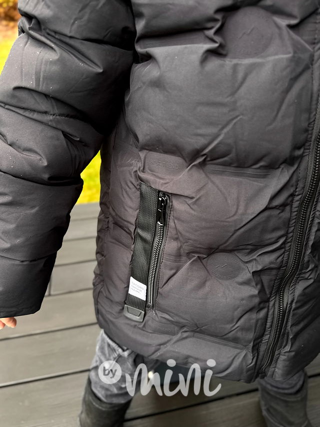 Zimní bunda s kožíškem černá