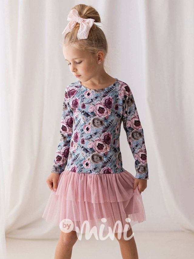 Lily Grey šaty s tylem blossom