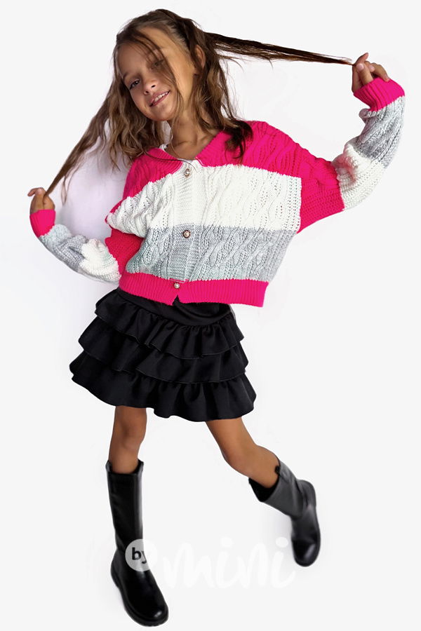 Vrstvená sukně černá