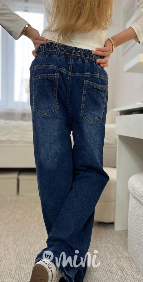 Zateplené volné blue džíny Everything