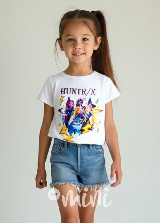 Huntrix triko bílé