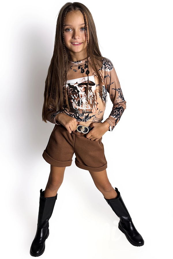 Wild west girl teplá blůzka