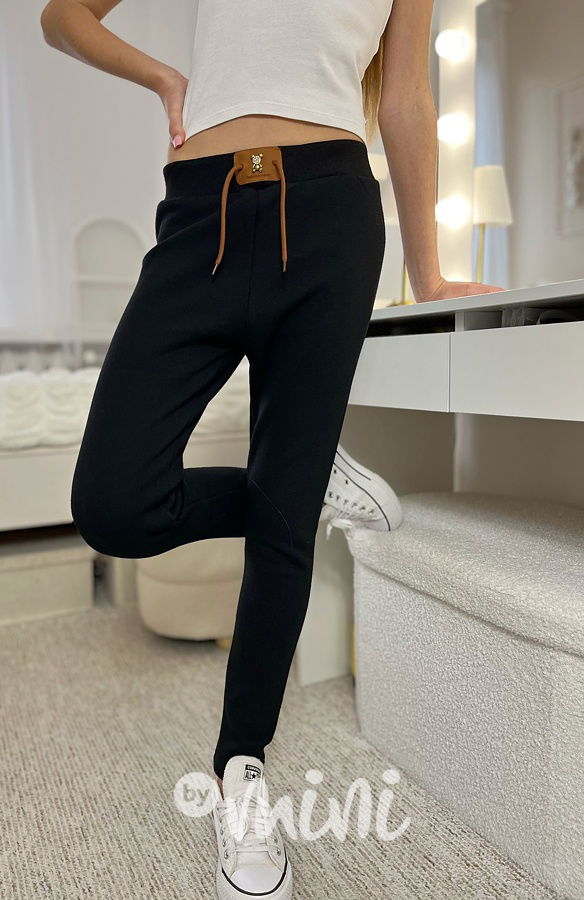 Thermo legíny TEDDY černé