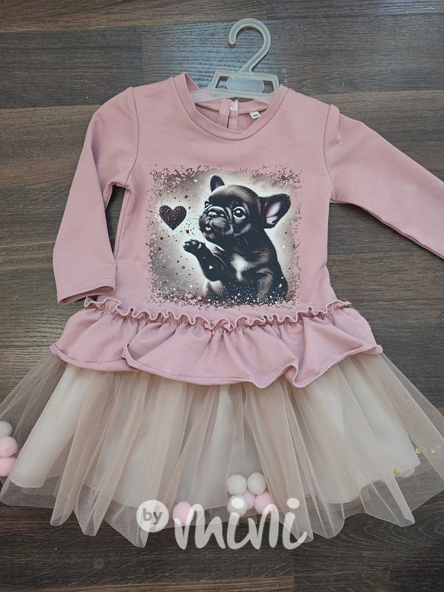 Kiss luxury tylové šaty s pompony