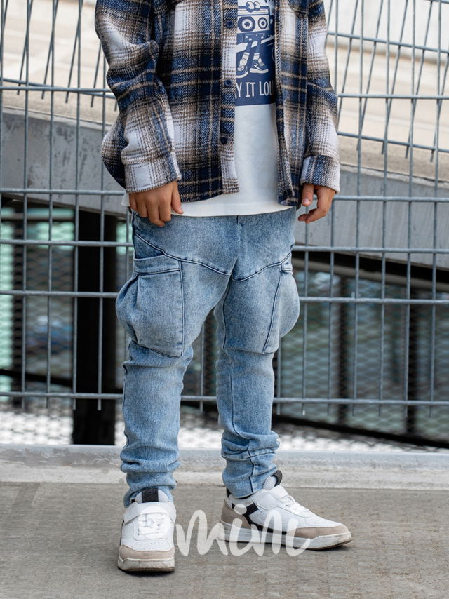 All for kids soft denim kapsáče blue