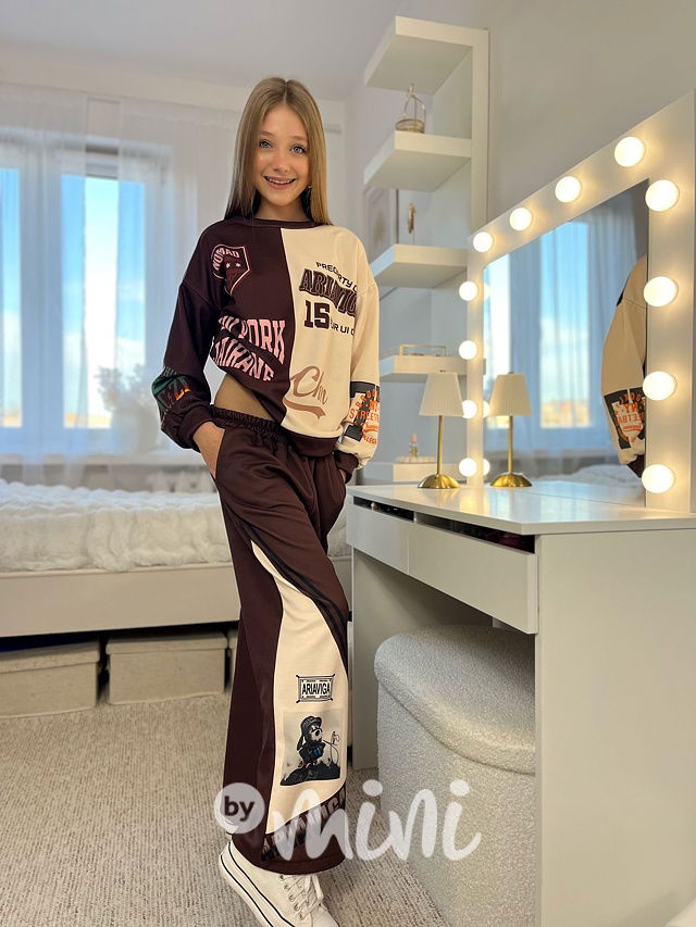 NEW YORK zateplená souprava choco