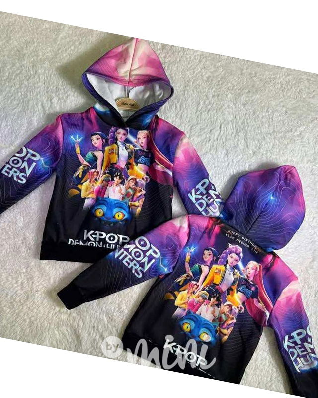 Demon Hunters zateplená mikina K-pop