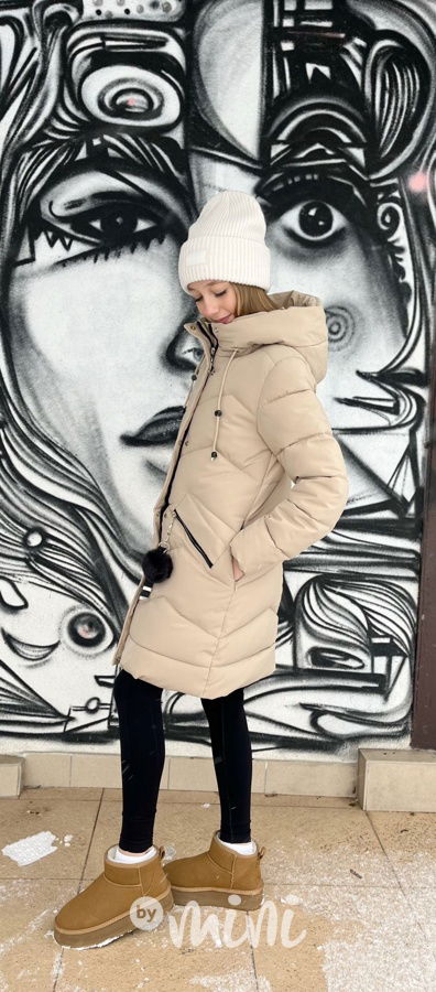 Zimní kabát Lily béžový