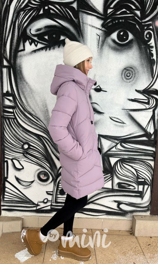 Zimní kabát Lily fialový