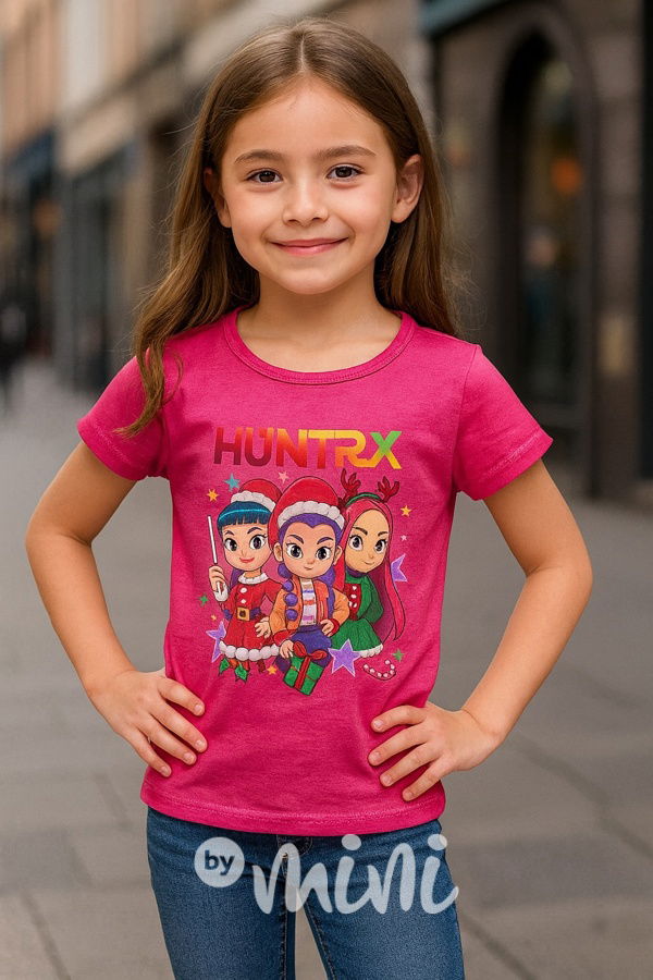Demon Hunters triko XMAS růžové