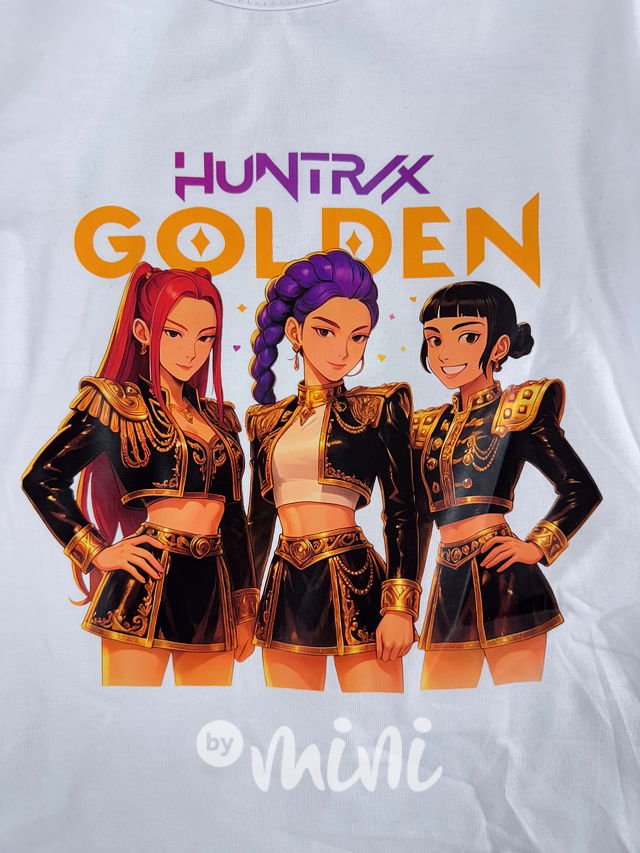 Demon Hunters longsleeve triko GOLDEN bílé