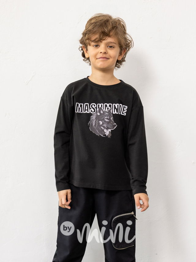 Mash Mnie longsleeve triko wolf černé