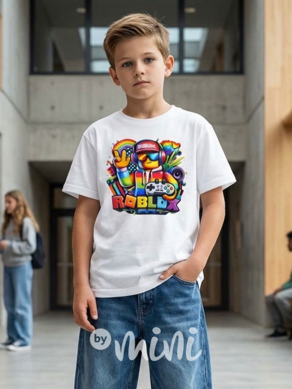 Roblox triko bílé