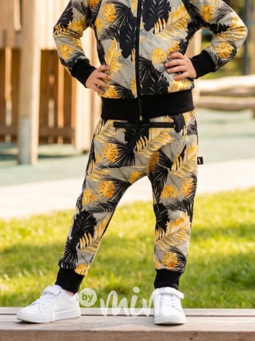 Baggy tepláčky se zipem Black&Gold