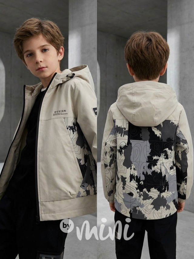 Jarní přechodová bunda DESIGN sand beige