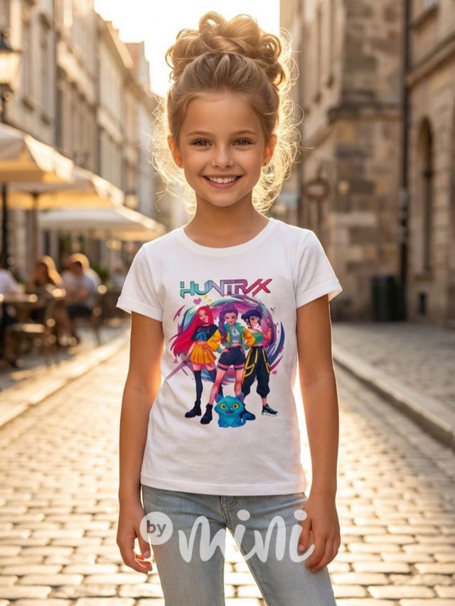 Huntrix triko bílé