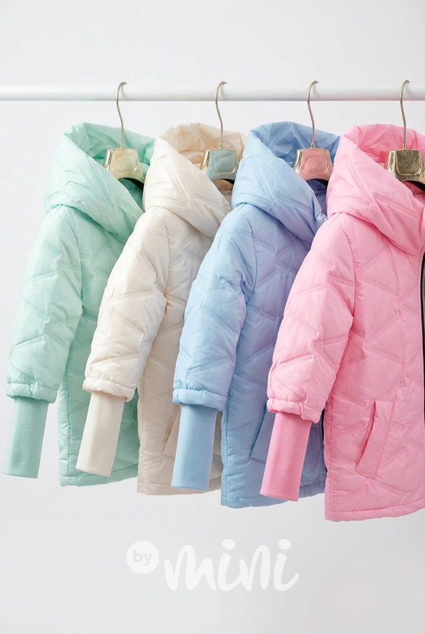 PREMIUM jarní bunda s dlouhými náplety pink