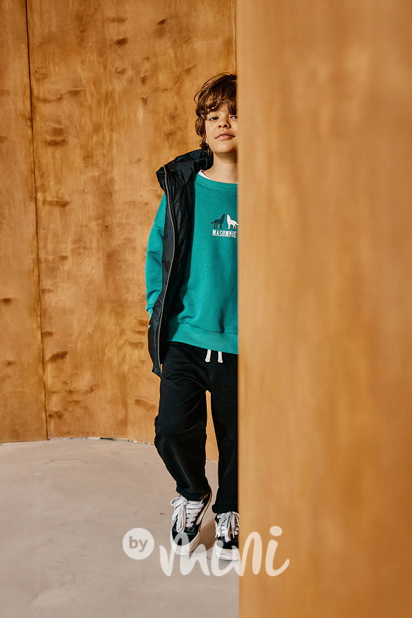 Mash Mnie baggy tepláky WOLF černé