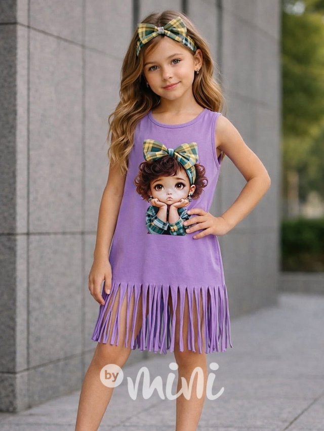 Sweetie letní šaty fialové