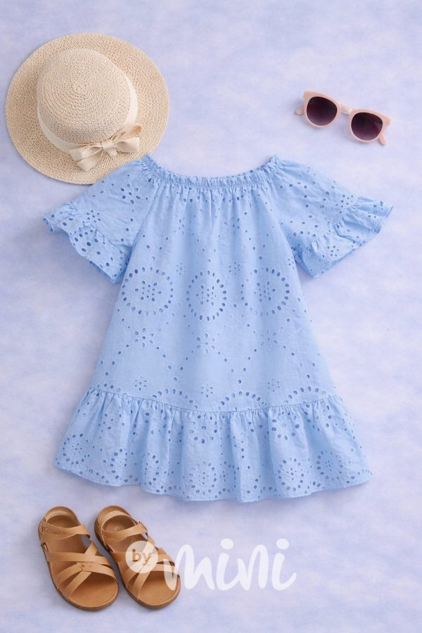 Letní madeira šaty nebeské