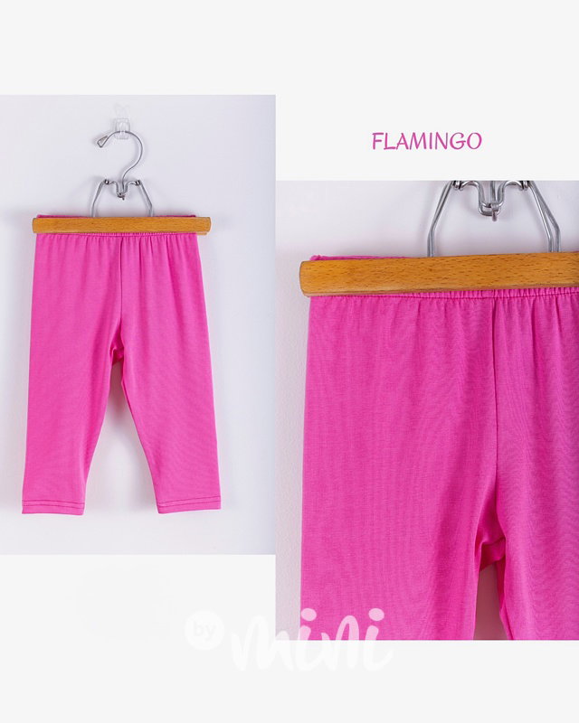 Lily Grey fresh cotton 3/4 legíny FLAMINGO