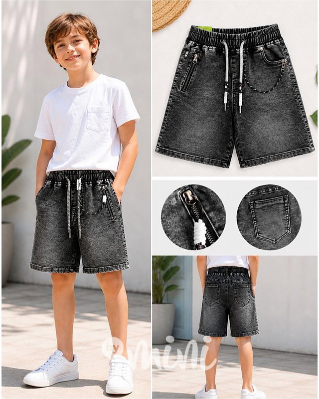 Denim kraťasy tmavé