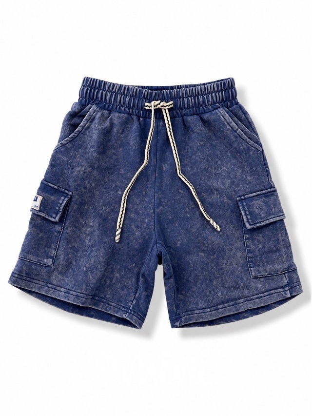 Soft denim baggy kapsáčové kraťasy