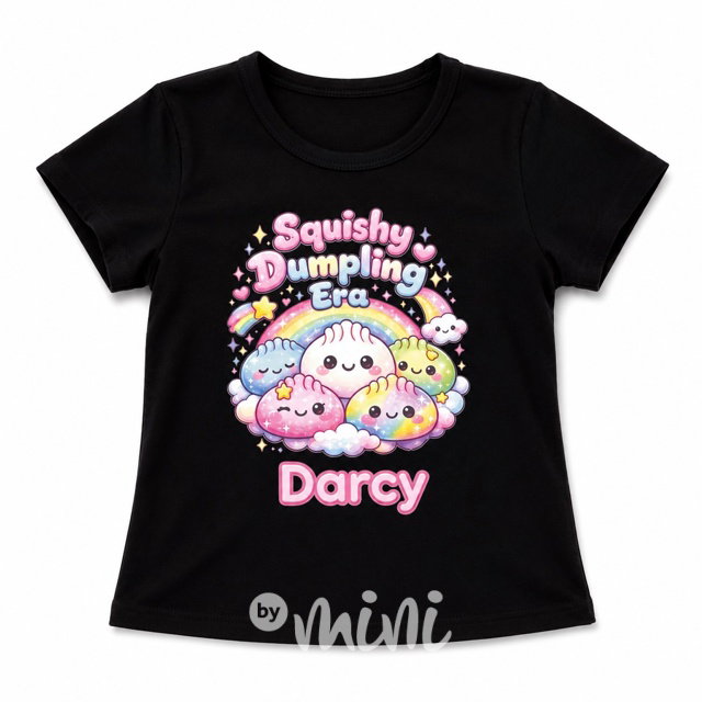 Squishy dumpling triko Darcy černé