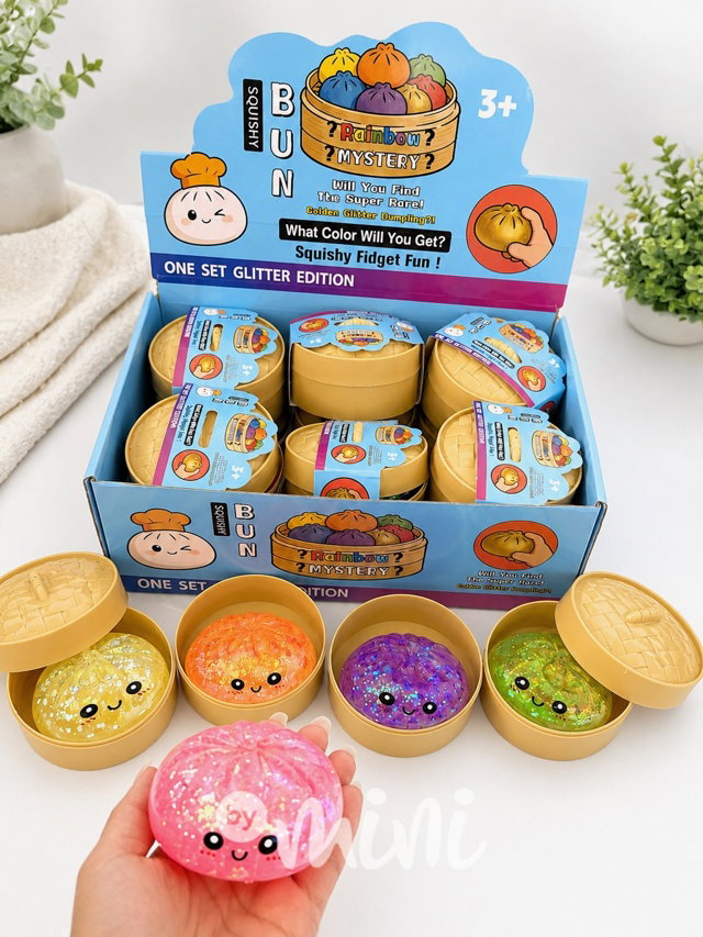 Squishy dumpling memory foam GLITTER