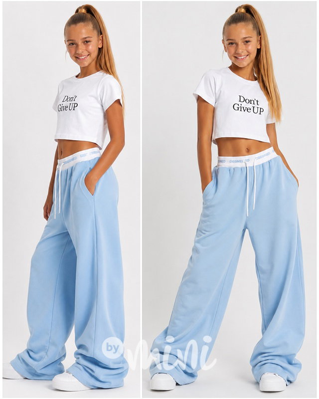 DESIGNED premium lounge teen pants BABY BLUE