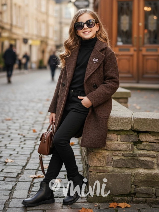 Alpaka kabátek MIU chocolate