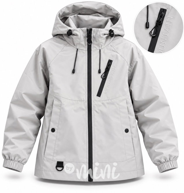Přechodová oversize bunda ice grey
