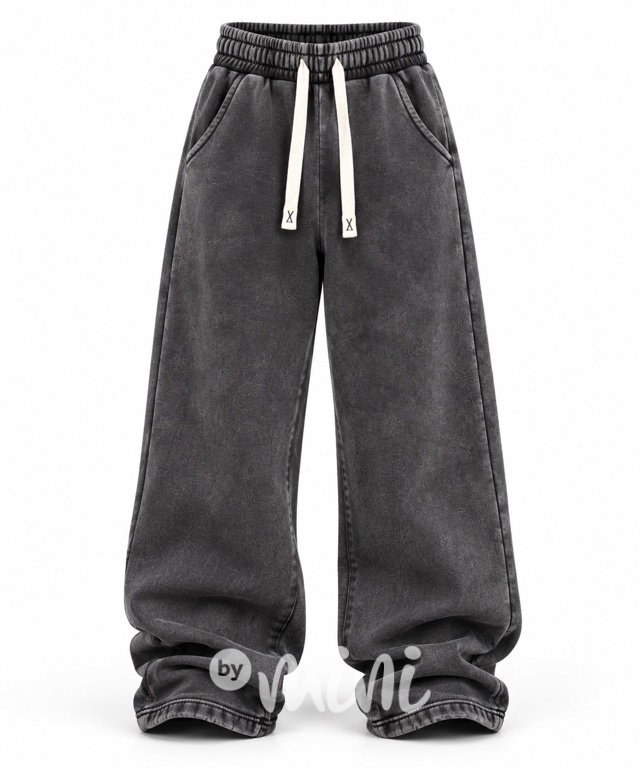 THERMO široké acid wash kalhoty