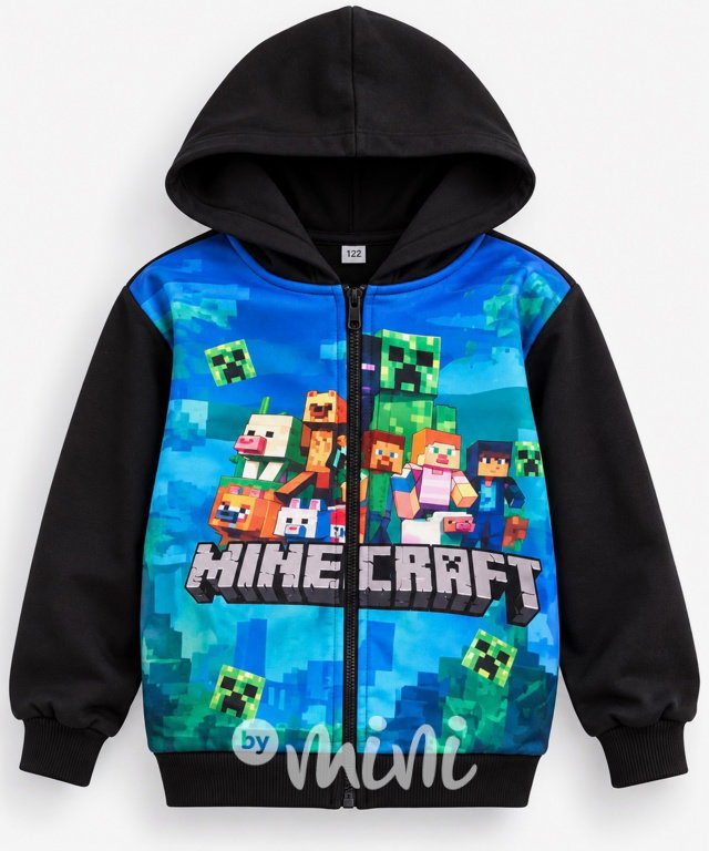 Minecraft zateplená mikina