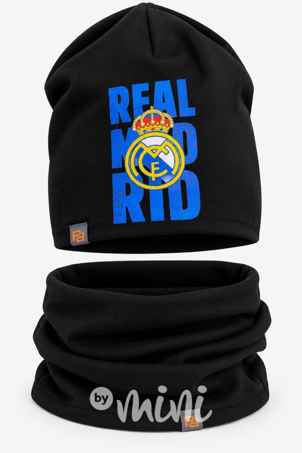Čepice s nákrčníkem Real Madrid černá