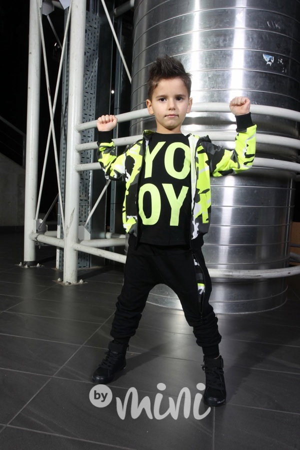 Neon army mikina