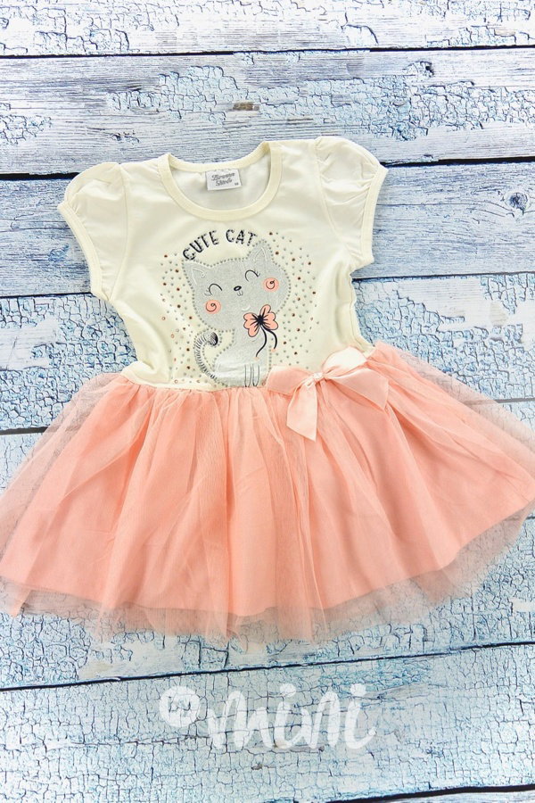 Cat šaty peach/cream