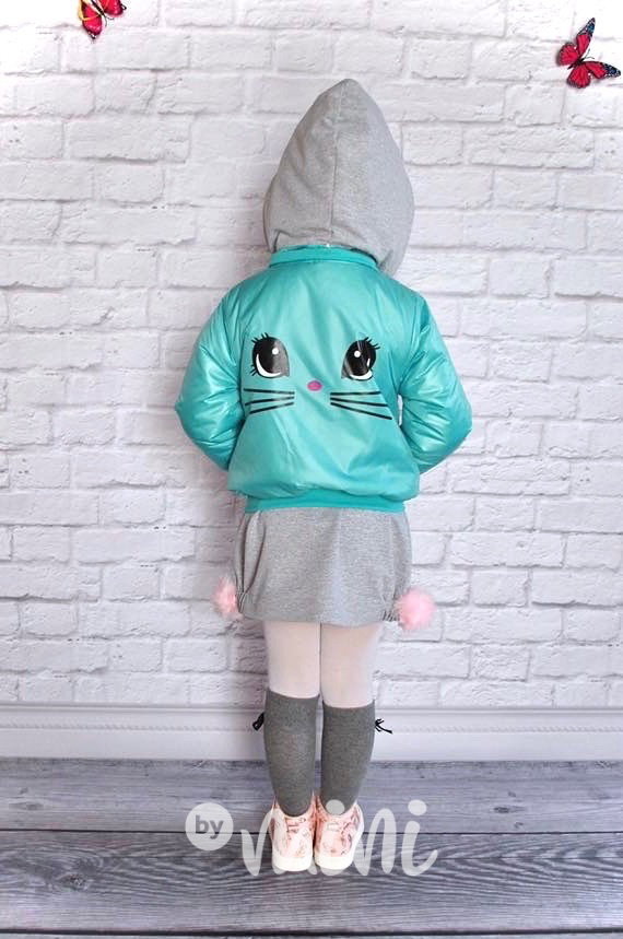 Přechodová bunda králíček mint
