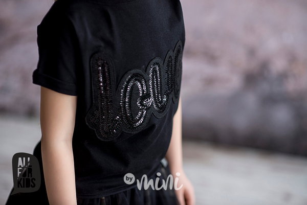 LOVE black triko
